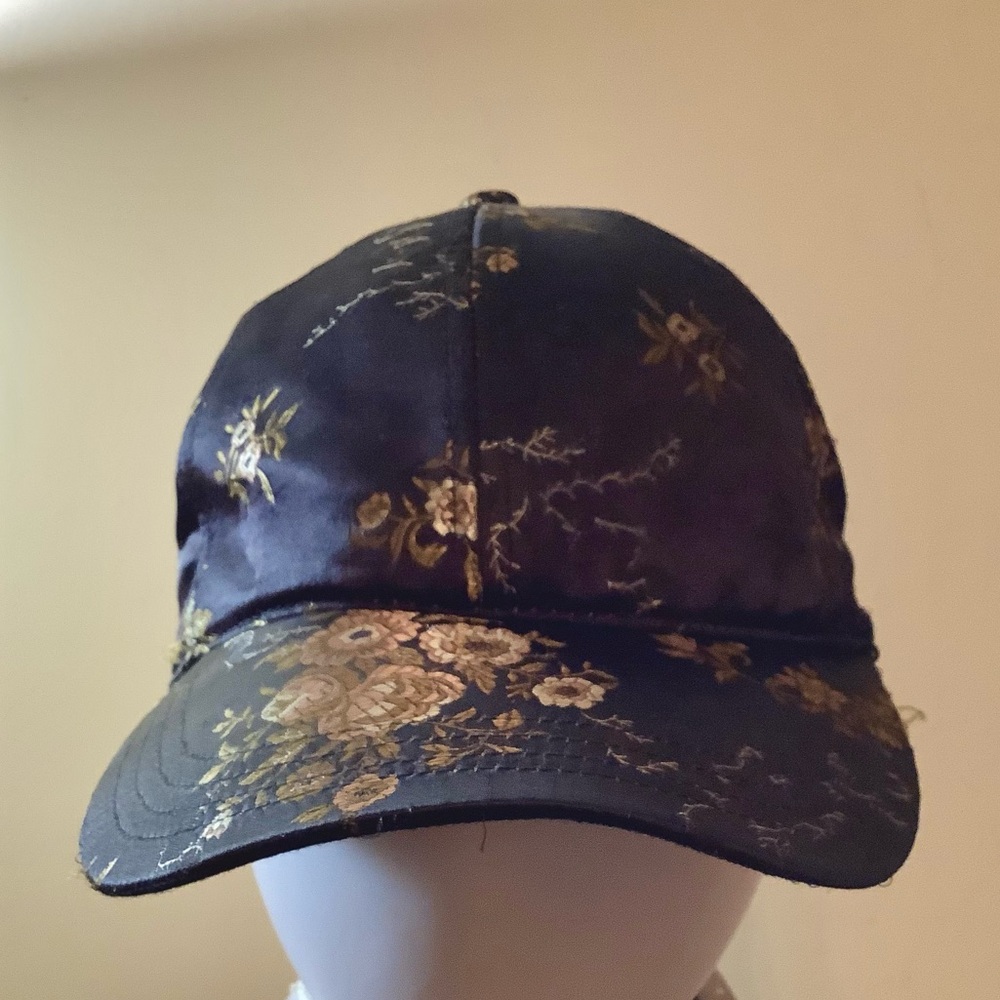 VELCRO SATIN BASEBALL CAP ONE SIZE